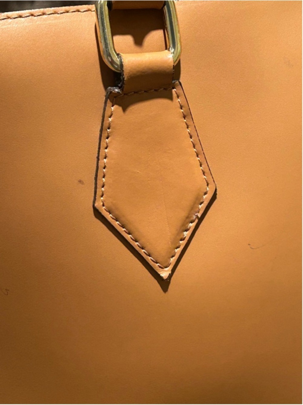 Women's A Bellucci Tan Leather Satchel made in Italy 14 x 11 x 6 - Picture 7 of 15